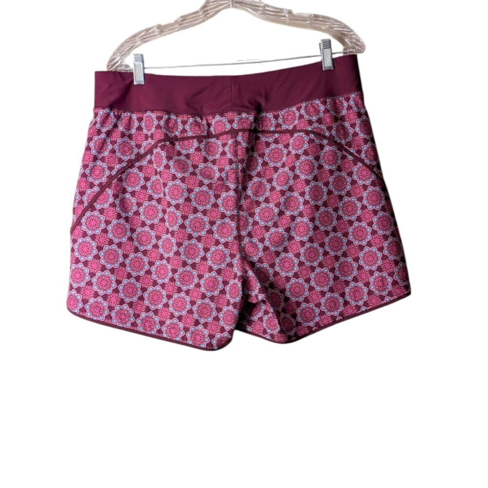 Lands' End Women's Quick Dry Swim Shorts with Panty geometric mandala size 14 - Picture 2 of 8